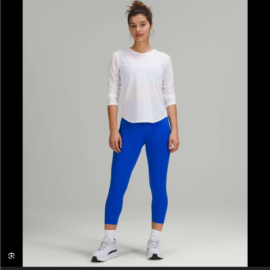 Lululemon Base Pace High - Rise Crop 23” Blazer Blue Tone